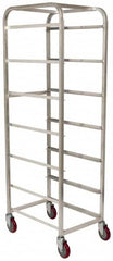 Win-Holt - 19" Wide x 27" Long x 71" High Tote Cart - 6 Slot, 6 Tote, Aluminum - Benchmark Tooling