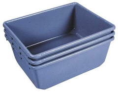 Akro-Mils - 75 Lb Load Capacity Gray Polyethylene Tote Container - Nesting, 24-1/2" Long x 19" Wide x 9-1/2" High - Benchmark Tooling