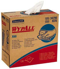 WypAll - Dry Shop Towel/Industrial Wipes - Pop-Up, 16-3/4" x 9" Sheet Size, White - Benchmark Tooling