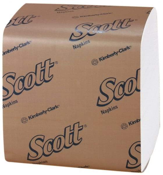 Scott - 17" Long x 17" Wide, 1/4 Fold Dinner Paper Napkins - 1 Ply, White - Benchmark Tooling