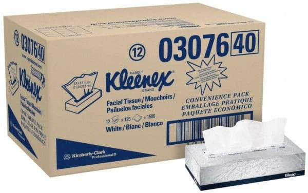 Kleenex - Flat Box of White Facial Tissues - 2 Ply - Benchmark Tooling