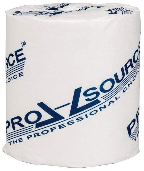 PRO-SOURCE - 300' Roll Length x 3-1/4" Sheet Width, Standard Roll Toilet Tissue - 1,000 Sheets per Roll, Single Ply, White, Recycled Fiber - Benchmark Tooling