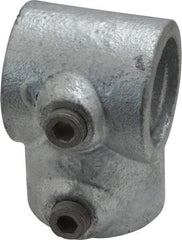 Kee - 1" Pipe, Single Socket Tee, Malleable Iron Tee Pipe Rail Fitting - Galvanized Finish - Benchmark Tooling