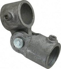 Kee - 1" Pipe, Malleable Iron Swivel Socket Pipe Rail Fitting - Galvanized Finish - Benchmark Tooling