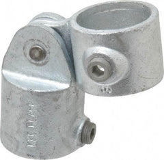 Kee - 1-1/2" Pipe, Malleable Iron Swivel Socket Pipe Rail Fitting - Galvanized Finish - Benchmark Tooling