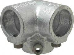 Kee - 1" Pipe, Side Outlet Elbow, Malleable Iron Elbow Pipe Rail Fitting - Galvanized Finish - Benchmark Tooling