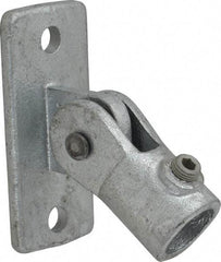 Kee - 3/4" Pipe, Swivel Flange, Malleable Iron Flange Pipe Rail Fitting - Galvanized Finish - Benchmark Tooling