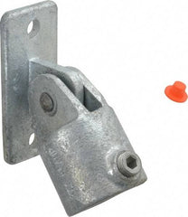 Kee - 1-1/2" Pipe, Swivel Flange, Malleable Iron Flange Pipe Rail Fitting - Galvanized Finish - Benchmark Tooling