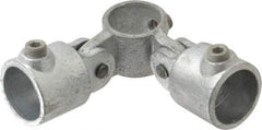 Kee - 1-1/4" Pipe, Malleable Iron Swivel Socket Pipe Rail Fitting - Galvanized Finish - Benchmark Tooling