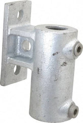 Kee - 1-1/4" Pipe, Malleable Iron Rail Base Pipe Rail Fitting - Galvanized Finish - Benchmark Tooling