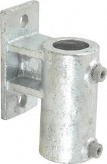 Kee - 1-1/2" Pipe, Malleable Iron Rail Base Pipe Rail Fitting - Galvanized Finish - Benchmark Tooling