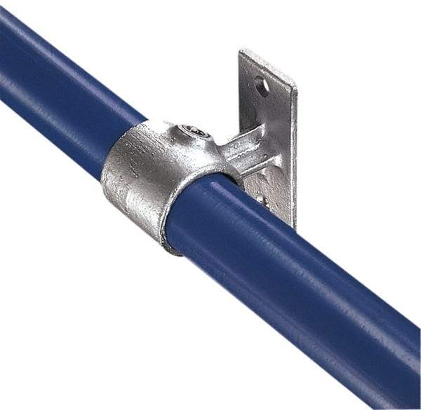 Kee - 1-1/4" Pipe, Malleable Iron Rail Support Pipe Rail Fitting - Galvanized Finish - Benchmark Tooling