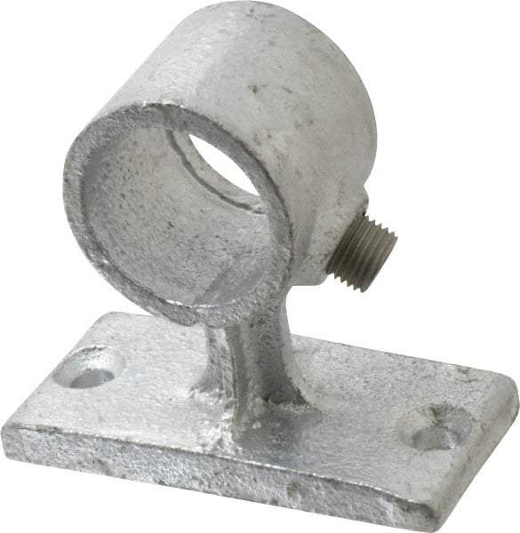 Kee - 1" Pipe, Malleable Iron Rail Support Pipe Rail Fitting - Galvanized Finish - Benchmark Tooling