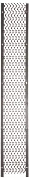 Folding Guard - 2' Wide x 10' High, Temporary Structure Woven Wire Panel - 10 Gauge Wire, 1-1/2 Inches x 16 Gauge Channel Frame, Includes Hardware, Top Capping and Floor Socket - Benchmark Tooling