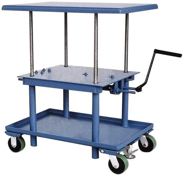 Vestil - 2,000 Lb Capacity Mechanical Lift Table - 24" to 42" Lift Height, 42" Platform Length x 30" Platform Width - Benchmark Tooling