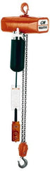 CM - 2 Ton Capacity, 8 FPM Lift Speed, Electric Chain Hoist - 10' Max Lift, 2 Chains - Benchmark Tooling