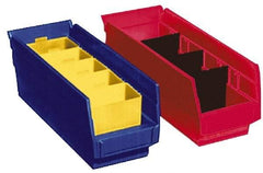 Akro-Mils - 11-5/8" Deep, Red Hopper Shelf Bin - 4" High x 11-1/8" Wide x 11-5/8" Long - Benchmark Tooling