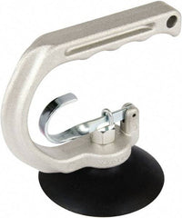 Made in USA - 25 Lb. Capacity Heavy Duty Double Cup Sheet Metal Lifter with Release Trigger - 4 Inch Cup Diameter - Benchmark Tooling