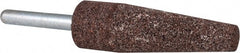 Grier Abrasives - 3/4 x 2-1/2" Head Diam x Thickness, A1, Cone, Aluminum Oxide Mounted Point - Benchmark Tooling