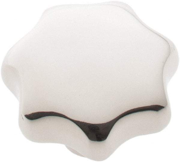 KIPP - 1-1/4" Head Diam, 7 Point Lobed Knob - 1/4" Hole, Stainless Steel - Benchmark Tooling
