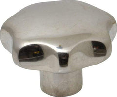 KIPP - 1.96" Head Diam, 7 Point Lobed Knob - 3/8" Hole, Stainless Steel - Benchmark Tooling