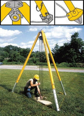 Spanco - 4,000 Lb Load Capacity, Steel Tripod Crane - Benchmark Tooling
