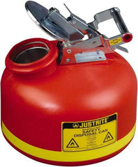 Justrite - Safety Disposal Cans Capacity (Gal.): 2.00 Material: Polyethylene - Benchmark Tooling