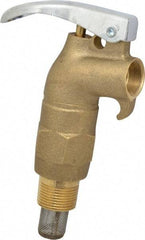 Value Collection - 3/4" NPT Brass Rigid Drum Faucet - External Arrester, Self Closing - Benchmark Tooling