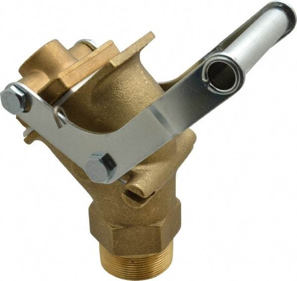 Value Collection - 2" NPT Brass Rigid Drum Gate Valve - No Arrester, Self Closing - Benchmark Tooling