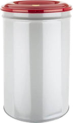 Justrite - 55 Gallon Complete Unit Fire Resistant Steel Drum and Head - 23-3/4 Inch Outside Diameter, 7-7/8 Inch Opening Diameter, 35-1/2 Inch High, FM Standards - Benchmark Tooling