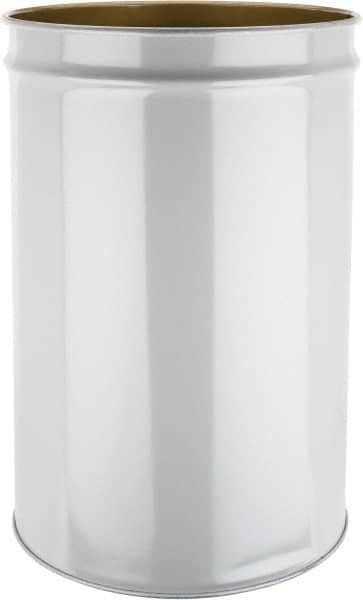 Justrite - 55 Gallon Fire Resistant Steel Drum - 23-3/4 Inch Outside Diameter, 34-1/2 Inch High - Benchmark Tooling