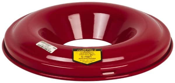 Justrite - Fire Resistant Steel Head - 15-1/8 Inch Outside Diameter, 12 and 15 Gallon Complete Drum, 5-1/4 Inch Opening Diameter, FM and UL Standards - Benchmark Tooling