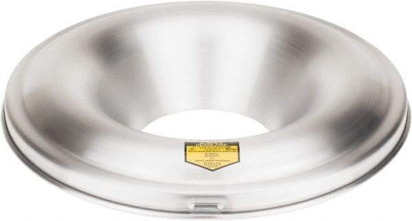 Justrite - Aluminum Steel Fire Resistant Head - 19-7/8 Inch Outside Diameter, 30 Gallon Complete Drum, 7 Inch Opening Diameter, FM and UL Standards - Benchmark Tooling