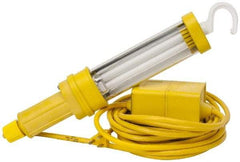 Woodhead Electrical - 120 VAC, 13 Watt, Electric, Fluorescent Portable Handheld Work Light - 25' Cord, 1 Head, 900 Lumens, Nitrile, 342.9mm Long x 38.1mm Wide x 66.04mm High - Benchmark Tooling