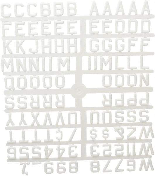 Ghent - Plastic Letter Kits Type: Reusable Letters Display Size: 3/4 (Inch) - Benchmark Tooling