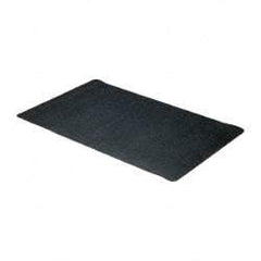 Wearwell - 5' Long x 3' Wide, Dry Environment, Anti-Fatigue Matting - Black, Natural Rubber with Nitrile Blend Base, Beveled on 4 Sides - Benchmark Tooling