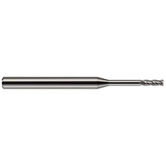 Harvey Tool - .045" Diam, 0.135" Length of Cut, 1/8" Shank Diam, 1-1/2" OAL, 4 Flute Solid Carbide Square End Mill - Benchmark Tooling