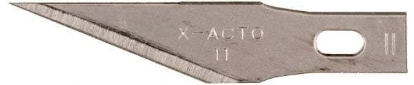 X-ACTO - 5 Piece Stainless Steel Hobby Blade - 1-19/32" OAL - Benchmark Tooling