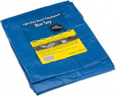 Value Collection - 12' Long x 10' Wide Polyethylene Tarp & Dust Cover - Blue - Benchmark Tooling