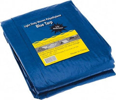 Value Collection - 30' Long x 20' Wide Polyethylene Tarp & Dust Cover - Blue - Benchmark Tooling