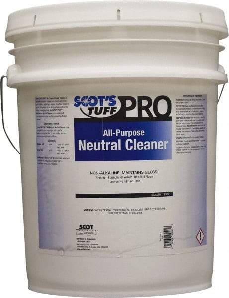 Scot's Tuff - 5 Gal Pail Cleaner - Use on Marble Terrazzo, Painted Surfaces, Tile, Varnished Wood - Benchmark Tooling