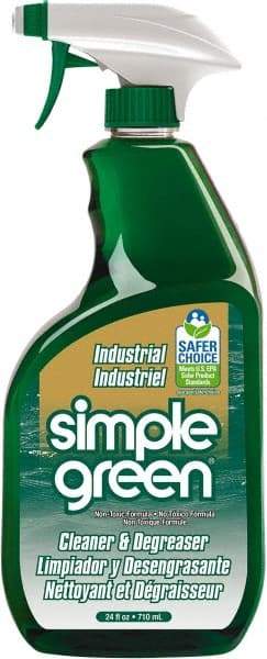 Simple Green - 24 oz Spray Bottle Cleaner/Degreaser - Liquid, Biodegradable, Concentrated, Unscented - Benchmark Tooling