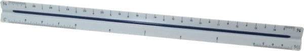 Staedtler - 12 Inch Long, Plastic Triangular Scales - Benchmark Tooling