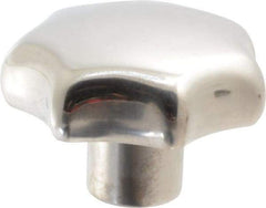 KIPP - 1.96" Head Diam, 7 Point Lobed Knob - 3/8-16 Hole, Stainless Steel - Benchmark Tooling