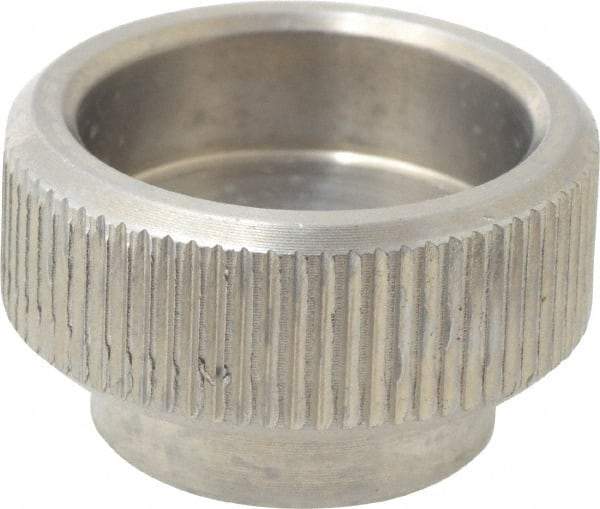 KIPP - 20mm Head, Knurled (Open Face) Knob - Tapped, Stainless Steel - Benchmark Tooling