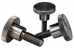 KIPP - 20mm Head, Knurled Knob - Threaded Stem, Stainless Steel - Benchmark Tooling