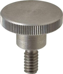 KIPP - 20mm Head, Knurled Knob - Threaded Stem, Stainless Steel - Benchmark Tooling