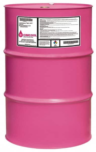 Cimcool - Cimstar 60C-HFP, 55 Gal Drum Cutting Fluid - Semisynthetic, For Boring, Drilling, Grinding, Milling, Reaming, Tapping, Turning - Benchmark Tooling