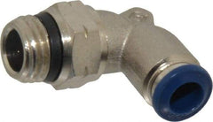 Value Collection - 1/4" Outside Diam, 1/4 Universal, Nickel Plated Brass Push-to-Connect Tube Male Swivel Elbow - 250 Max psi, Tube to Universal Thread Connection, Buna O-Ring - Benchmark Tooling