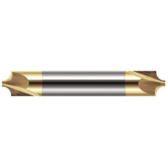 Harvey Tool - Corner Rounding End Mills; Material: Solid Carbide ; Single or Double End: Double ; Radius (mm): 6.00 ; Radius (Decimal Inch): 0.2360 ; Mill Diameter (Inch): 5/8 ; Mill Diameter (Decimal Inch): 0.6250 - Exact Industrial Supply